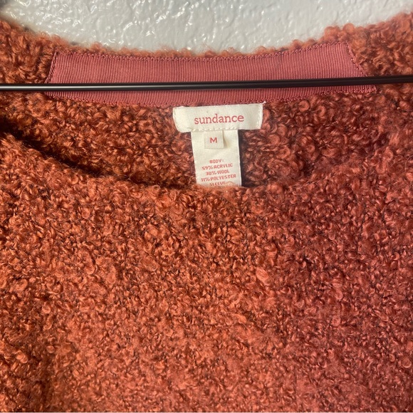 Sundance Merino Wool orange sweaters size M - Picture 5 of 10